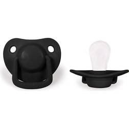 Filibabba Pacifiers Black 6m+ 2-pack