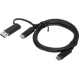 Lenovo USB C-USB C/USB A 1m