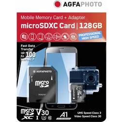AGFAPHOTO High Speed ​​Professional microSDXC Class 10 UHS-I U3 128GB