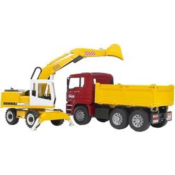 Bruder MAN TGA Construction Truck with Liebherr Excavator 02751