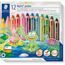 Staedtler Noris junior 140 3 in 1 kids' Colouring Pencil 12-pack
