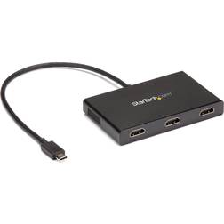 StarTech USB C-3HDMI 1.4 M-F 1ft