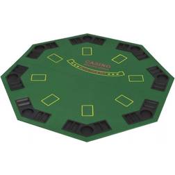 vidaXL 8 Player Folding Poker Tabletop 2 Fold