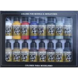 Vallejo Air Basic Colors Acrylic Paint 16-pack