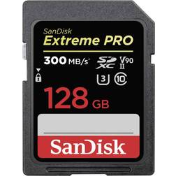 SanDisk Extreme Pro SDXC Class 10 UHS-II U3 ​​V90 300/260MB/s 128GB