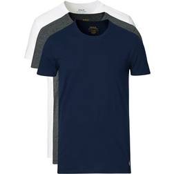 Polo Ralph Lauren Crew Neck T-shirt 3-pack - Navy/Grey/White