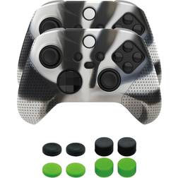 Piranha Xbox X Grips and Sticks 10 in 1 Pack - Black/Green/Camouflage