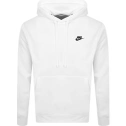 Nike Sportswear Club Fleece Pullover Hoodie - White/Black
