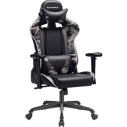 Nancy HomeStore High Backrest Gaming Chair - Black/Grey Camo