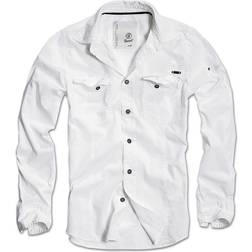 Brandit Slim Fit Vintage Shirt - White