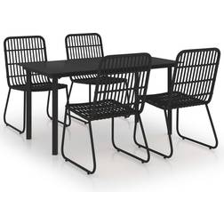vidaXL 3060251 Patio Dining Set, 1 Table incl. 4 Chairs