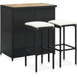 vidaXL 313473 Outdoor Bar Set, 1 Table incl. 2 Chairs