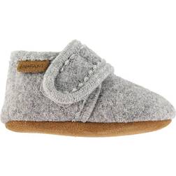 En Fant Baby Wool Slippers - Grey Melange