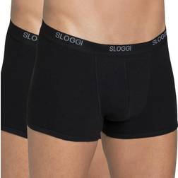 Sloggi Men Basic Short 2-Pack - Black