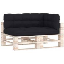 Be Basic 1482397 3-pack Chair Cushions Black (120x80cm)