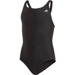 adidas Girl's Solid Fitness Swimsuit - Black (DY5923)