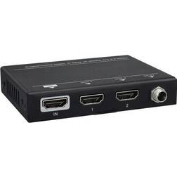 HDMI-2HDMI/USB Micro B Splitter F-F Adapter