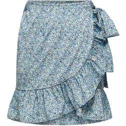 Only Olivia Wrap Skirt - Blue/Dusk Blue