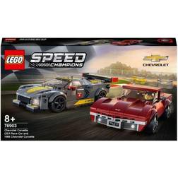 Lego Speed Champions Chevrolet Corvette C8R Race Car & 1968 Chevrolet Corvette 76903