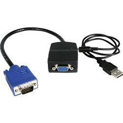 USB A-VGA/VGA M-F Adapter