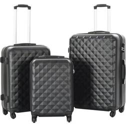 vidaXL Hardcase Suitcase - Set of 3