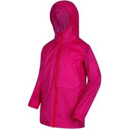 Regatta Kid's Pack It Lightweight Waterproof Hooded Packaway Jacket - Cabaret