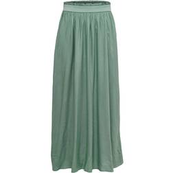 Only Paperbag Maxi Skirt - Green/Chinois Green