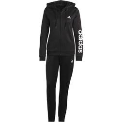 adidas Essentials Logo French Terry Tracksuit Women - Black/White