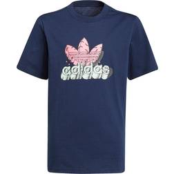 adidas Funny Dino Graphic Tee - Collegiate Navy/Solar Pink (H22644)