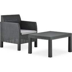 vidaXL 315641 Outdoor Lounge Set, 1 Table incl. 1 Chairs