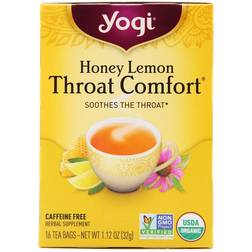 Yogi Honey Lemon Throat Comfort Tea 1.129oz 16pcs