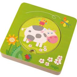 Haba Wooden Puzzle On the Farm 6 Pieces