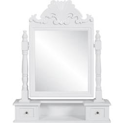 vidaXL Vanity Makeup White Sminkebord 12.5x60cm