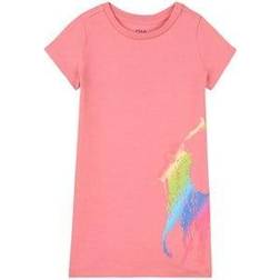 Polo Ralph Lauren Logo Graphic T-shirt Dress - Pink (876656_001)