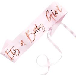Ginger Ray Sash It´s a Baby Girl Pink/Rose Gold