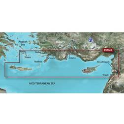 Garmin BlueChart g3 Vision Eastern Mediterranean, Crete to Cyprus Charts
