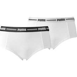 Puma Women's Iconic Mini Shorts 2-pack - White