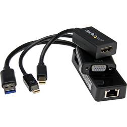 StarTech 2USB A/2Mini DisplayPort-HDMI/VGA/RJ45 M-F 3.0 Adapter