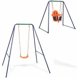 vidaXL 2 in 1 Single Swing & Toddler Swing
