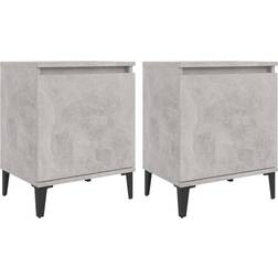 vidaXL Cabinets with Metal Legs Nachttisch 30x40cm