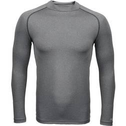 Rhino Boy's Long Sleeve Thermal Underwear Base Layer Vest Top - Heather Grey