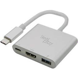 Steelplay USB C - USB C/HDMI/USB A Adapter M-F