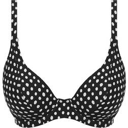 Fantasie Santa Monica Plunge Bikini Top - Black/White