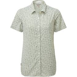 Craghoppers Nosilife Tayma Short Sleeved Shirt - Sage Print