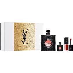 Yves Saint Laurent Black Opium Deluxe Gift Set EdP 90ml + EdP 7.5ml + Couture Velvet Cream Lipstick