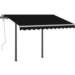 vidaXL Automatically Retractable Awning with Posts 300x250cm