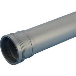 Wavin Wafix pp pipe with sleeve 50 x 1500 mm grey
