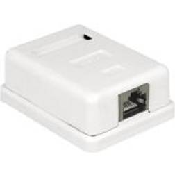 DeLock 86169 Network outlet Flush mount Insert with main panel and frame CAT 6 1 port White
