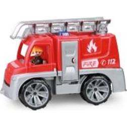 Lena 04457 TRUXX Brigade Figure, Truck with Rescue Ladder, fire Engine with Opening Doors, Play Vehicle for Children from 2 Years
