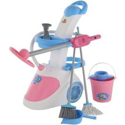 Polesie 54999 Cleaning Trolley with Vacuum Cleaner (Bag) -Play Set Toys, Multi Colour